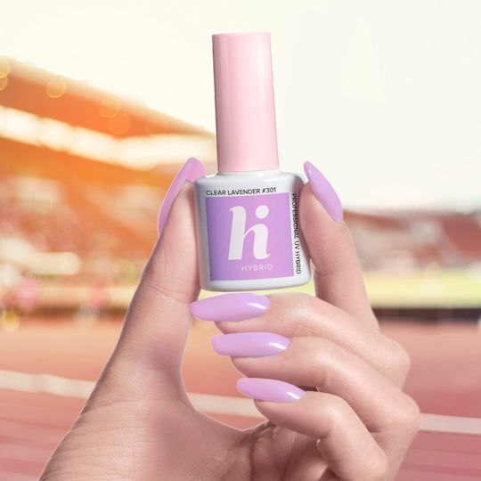 Hi Hybrid Glossy Nagellacke Lang anhaltende Politur 301 Klare Lavendel 5ml