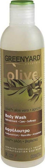 Greenyard Body Wash Olive Aloe Vera Apricot Αφρόλουτρο σε Gel με Aloe Vera Καταπραϋντικό 250ml