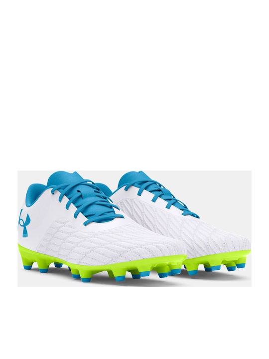 Under Armour Magnetico Select Pantofi de Fotbal cu crampoane Albe