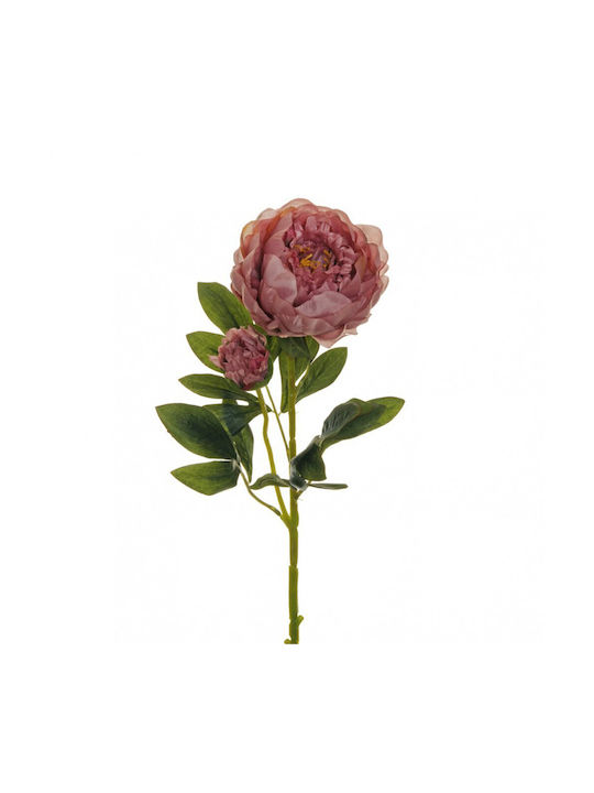 Plastona Ramură Decorativă Artificială Peony Pink 1buc