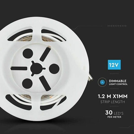 LED-Streifen 12V Warmes Weiß Licht 1.2m mit Bewegungssensor
