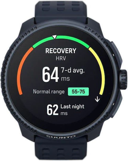 Suunto Race Stainless Steel 49mm Αδιάβροχο Smartwatch με SIM και Παλμογράφο (Midnight)