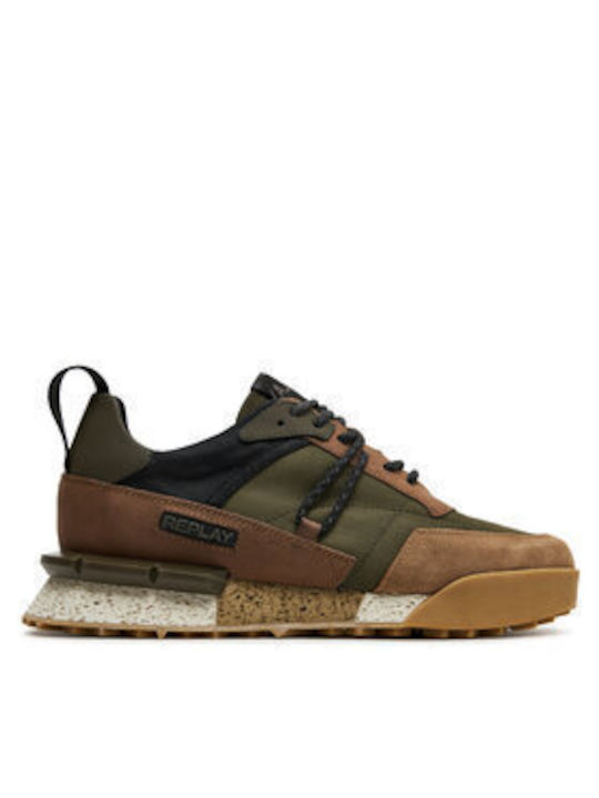 Replay Sneakers Mil Green Ecru