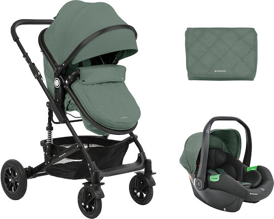 Kikka Boo Amaia Verstellbar 3 in 1 Baby Kinderwagen Geeignet für Neugeborene Mint 9.1kg