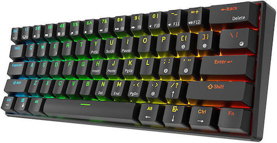 Royal Kludge RK61 Kabelloses Gaming-Technik Tastatur 60% mit Benutzerdefiniertes Rot Schaltern und RGB-Beleuchtung (Englisch (US))