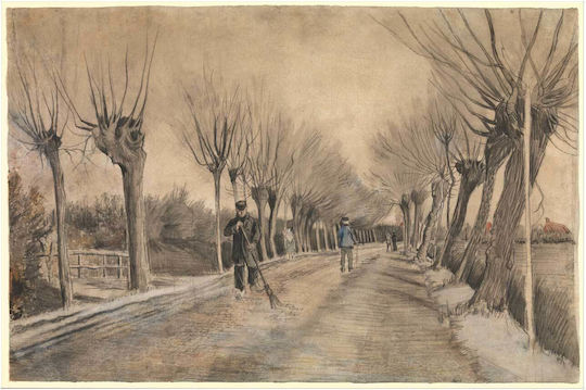 Road In Etten By Vincent Van Gogh Painting Copy of Van Gogh on Canvas 65x40cm