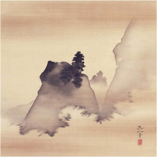 Mountains Right From Τρίπτυχος Πίνακας σε Καμβά 120x120cm