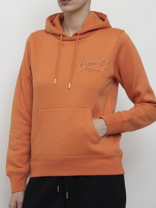 Russell Athletic Hoody Men's Sweatshirt Orange