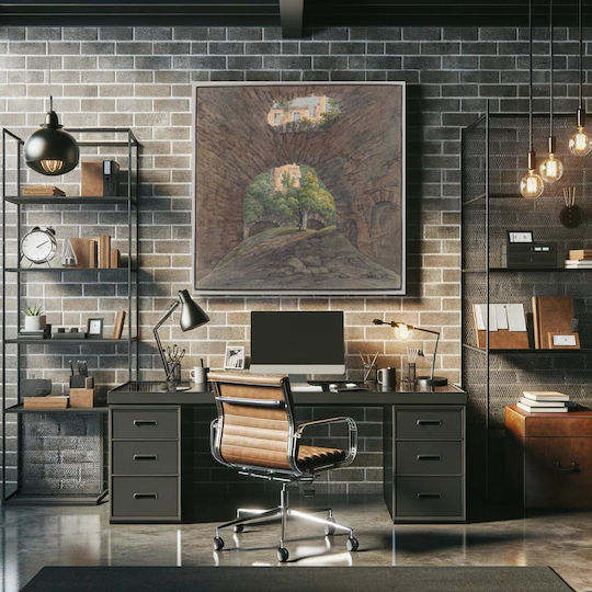 A Young Painting on Canvas 110x110cm