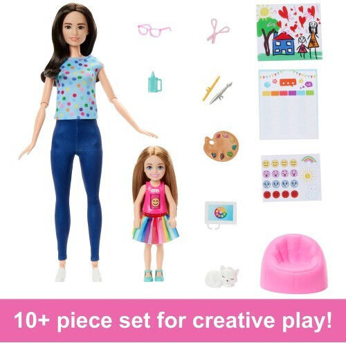 Barbie Art Teacher Doll Chelsea for 3+ years+ Years