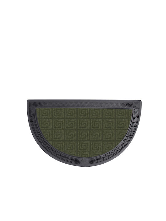 Mc Decor Entrance Mat Anti-slip Semicircular Green 40x60cm