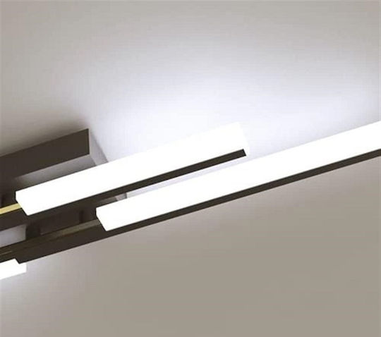 Modern Lamp Wall with Integrated LED and Warm White Light Black 5x8.5x35cm