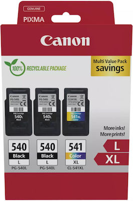 Canon PG-540Lx2/CL-541XL Pachet Cartușe de cerneală pentru imprimantă InkJet Negru / Cyan / Magenta / Galben (5224B017)