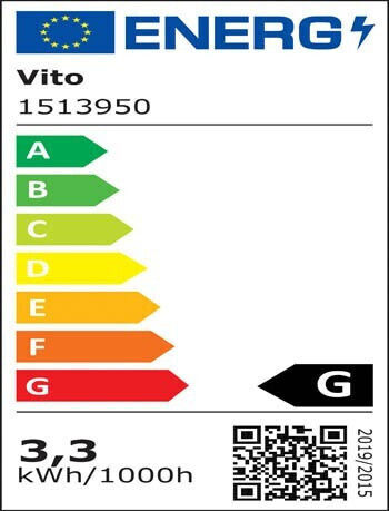 Vito LED-Lampe 3.3W für Fassung E14 und Form C37 Warmes Weiß 243lm