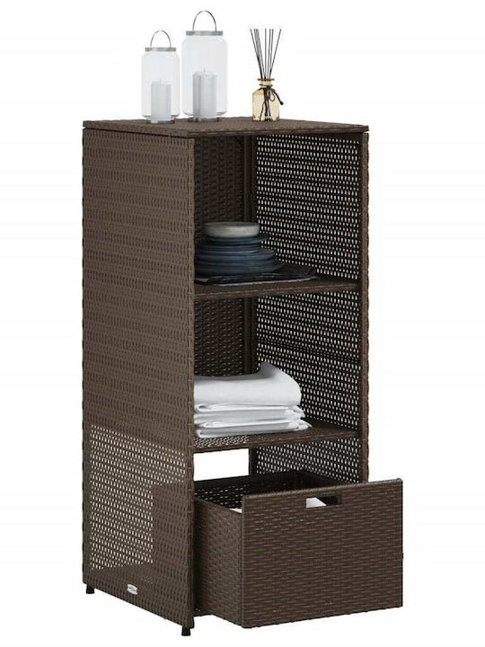 vidaXL Outdoor Storage Box Brown L50xW55xH115cm