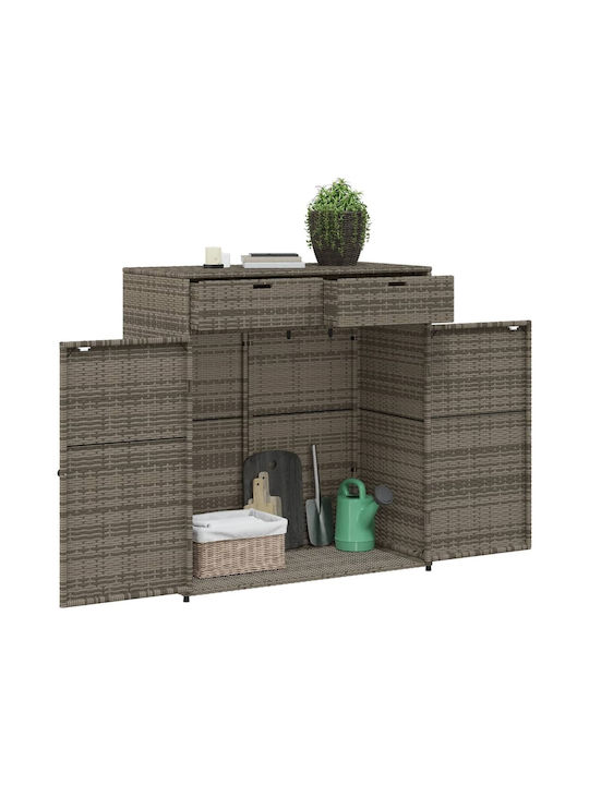 vidaXL Outdoor Storage Box Gray L105xW55xH113cm