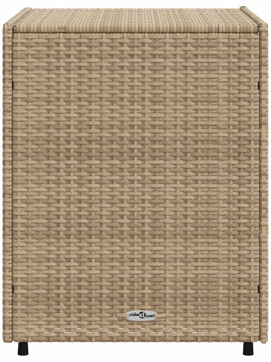 vidaXL Outdoor Storage Box Beige L55xW59xH69cm