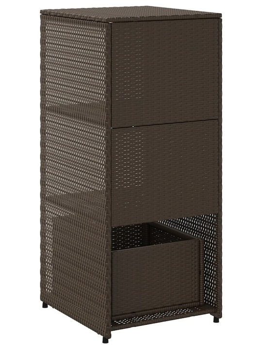 vidaXL Outdoor Storage Box Brown L50xW55xH115cm