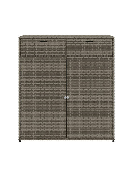 vidaXL Outdoor Storage Box Gray L105xW55xH113cm