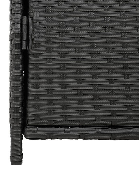 vidaXL Outdoor Storage Box Black L83xW45xH76cm