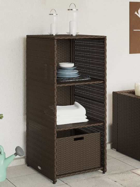 vidaXL Outdoor Storage Box Brown L50xW55xH115cm