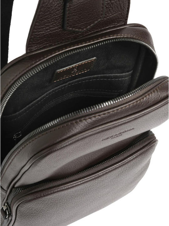 Leather Waist Bag Brown
