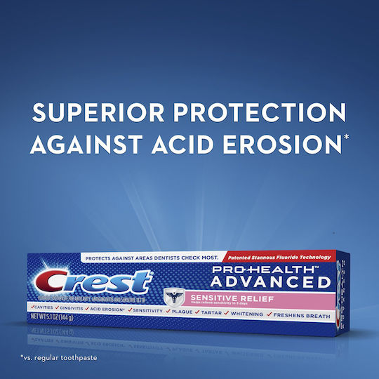 Crest Pro-health Advanced Sensitive Relief Οδοντόκρεμα για Τερηδόνα & Ευαίσθητα Δόντια 144gr
