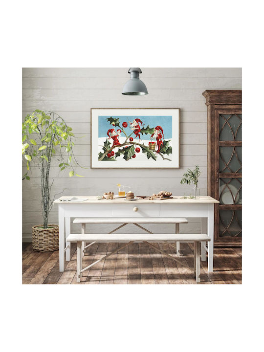 Santa Gemälde auf Leinwand 120x80cm
