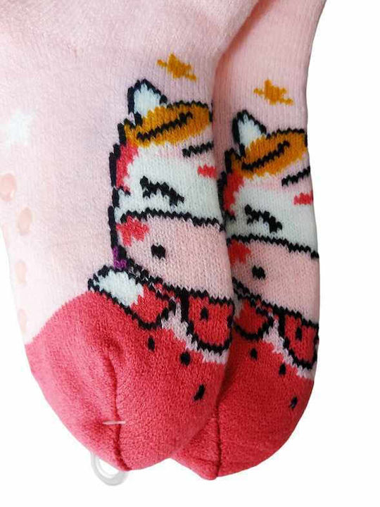 Fengi Kids' Socks Non-Slip Pink