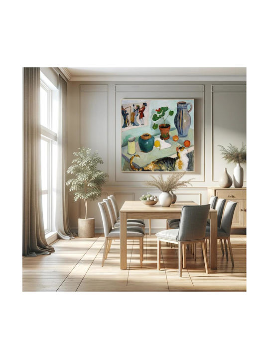 August Macke's Ghost Painting on Canvas 110x110cm