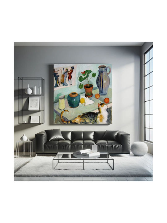 August Macke's Ghost Painting on Canvas 110x110cm