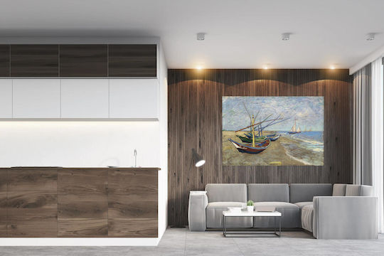 Vincent Van Gogh's Fishing Boats On Painting on Canvas 50x40cm