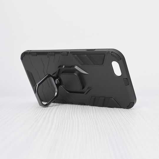 Techsuit Shield Back Cover Silicone Black (iPhone 6/6sRealme 6 / 6s)