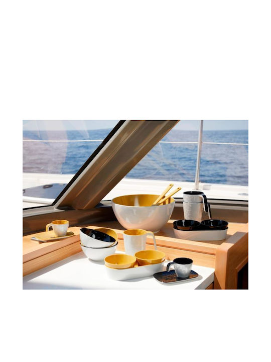 Marine Business Melamine Salad Bowl Black 25x25cm 3pcs
