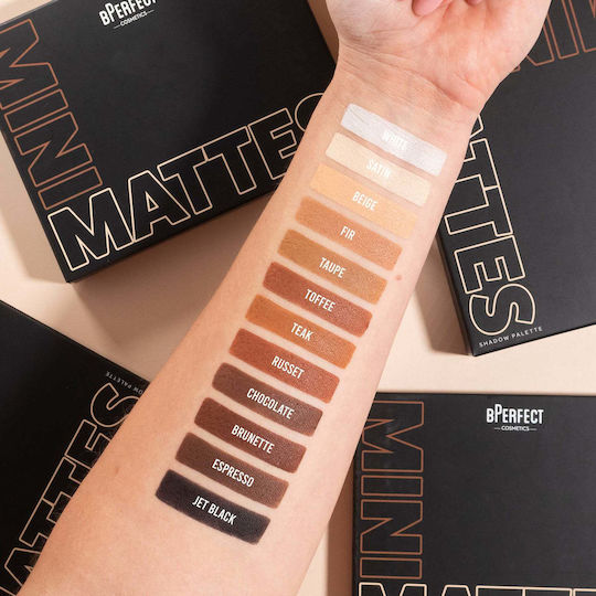 BPerfect Cosmetics Mini Παλέτα με Σκιές Ματιών Matte σε Στερεή Μορφή 15.6gr