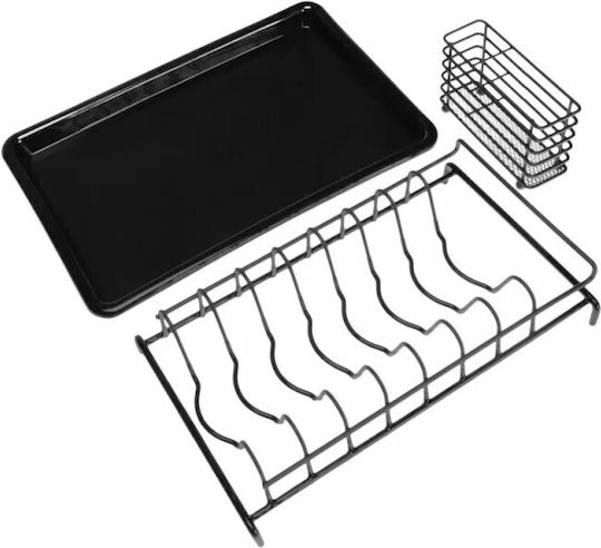 KING Hoff Sink Strainer Metallic Black 38x24.5x9.5cm