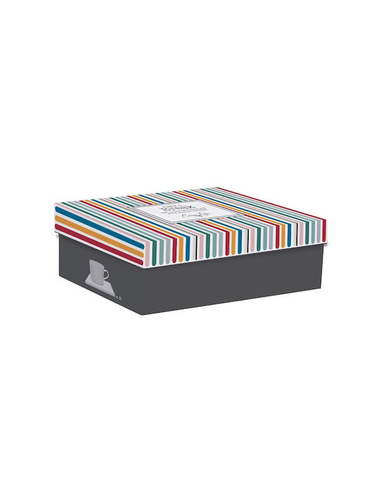 Easy-Life Σετ Φλιτζάνια Καφέ από Πορσελάνη Γκρι 250ml 2τμχ
