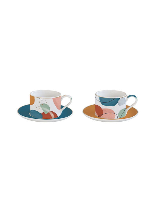 Easy-Life Porcelain Coffee Cup Set 240ml Multicolour 2pcs