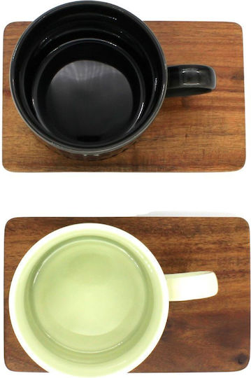 Easy-Life Porcelain Coffee Cup Set 250ml Gray 2pcs