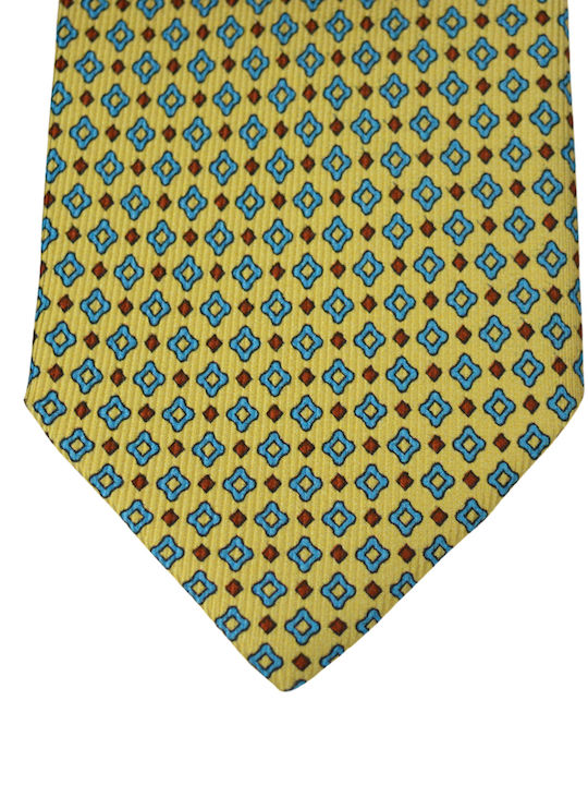 Pierre Cardin Men's Tie Silk Printed in Yellow Color