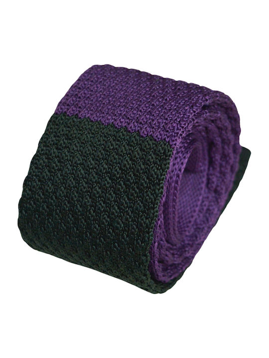 E-Ties Men's Tie Knitted Monochrome in Black Color