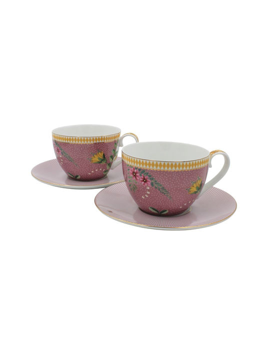 PiP Studio La Majorelle Set of Cups Tea Porcelain Multicolored 280ml 2pcs