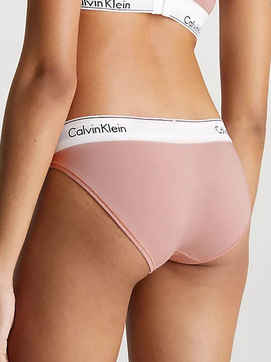 Calvin Klein Βαμβακερό Γυναικείο Slip Ροζ