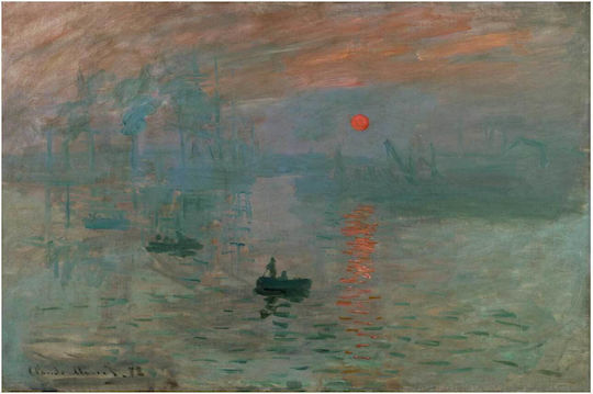 Claude Monet's Impression, Sunrise (1872) Painting on Canvas 80x50cm