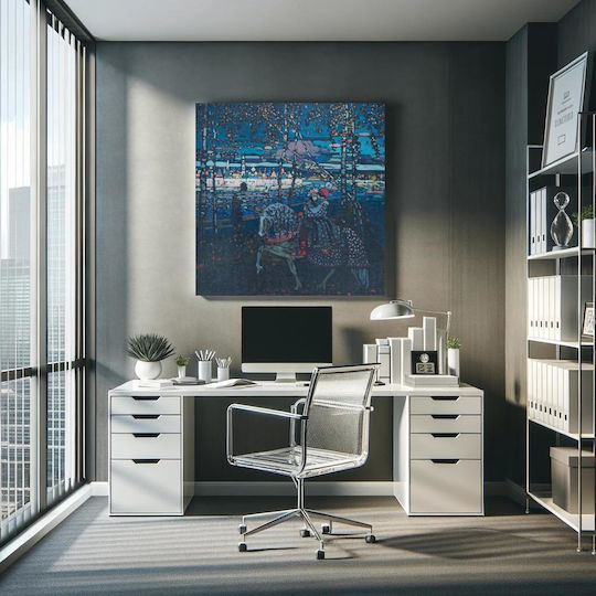 Riding Painting on Canvas 110x110cm