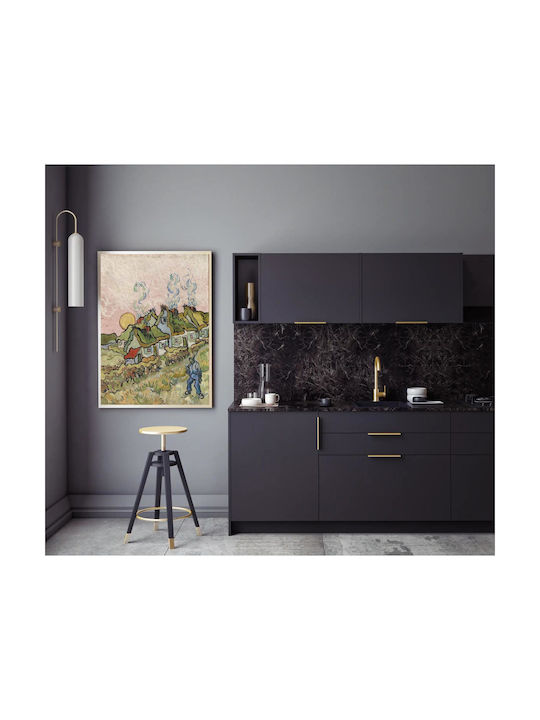 Houses And Figure By Vincent Van Gogh Painting Copy of Van Gogh on Canvas 40x50cm