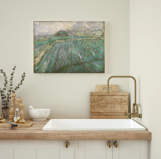 Vincent Willem Van Gogh, Dutch - Rain Картина Копие на Ван Гог Платнен 50x40см
