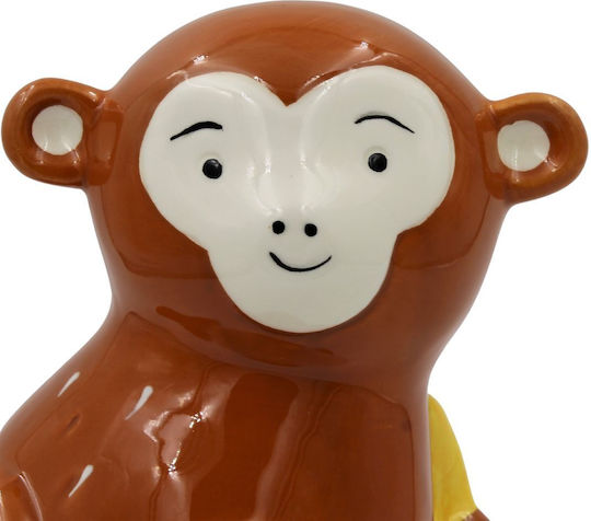 Koopman Maϊμού Fαγούρας Kinder Spardose Keramisch Braun 12.5x12x16.5cm