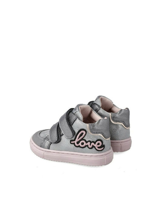 Garvalin Kids Sneakers High with Scratch Gray