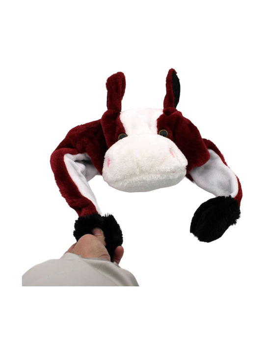 Cow Kids Beanie Fur Burgundy